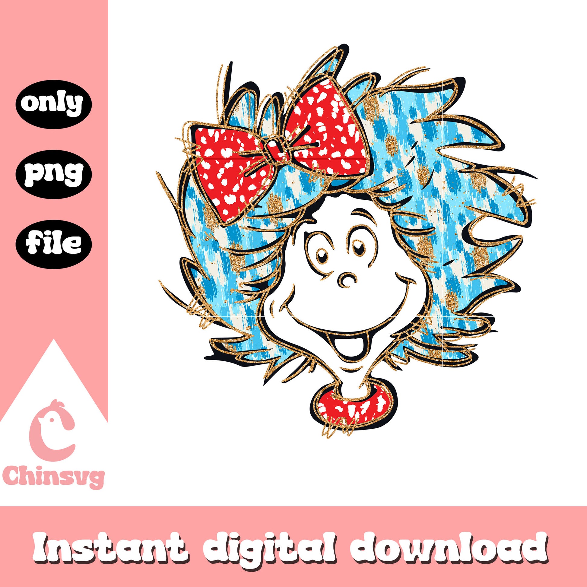 Miss things character draw png, dr seuss characters png