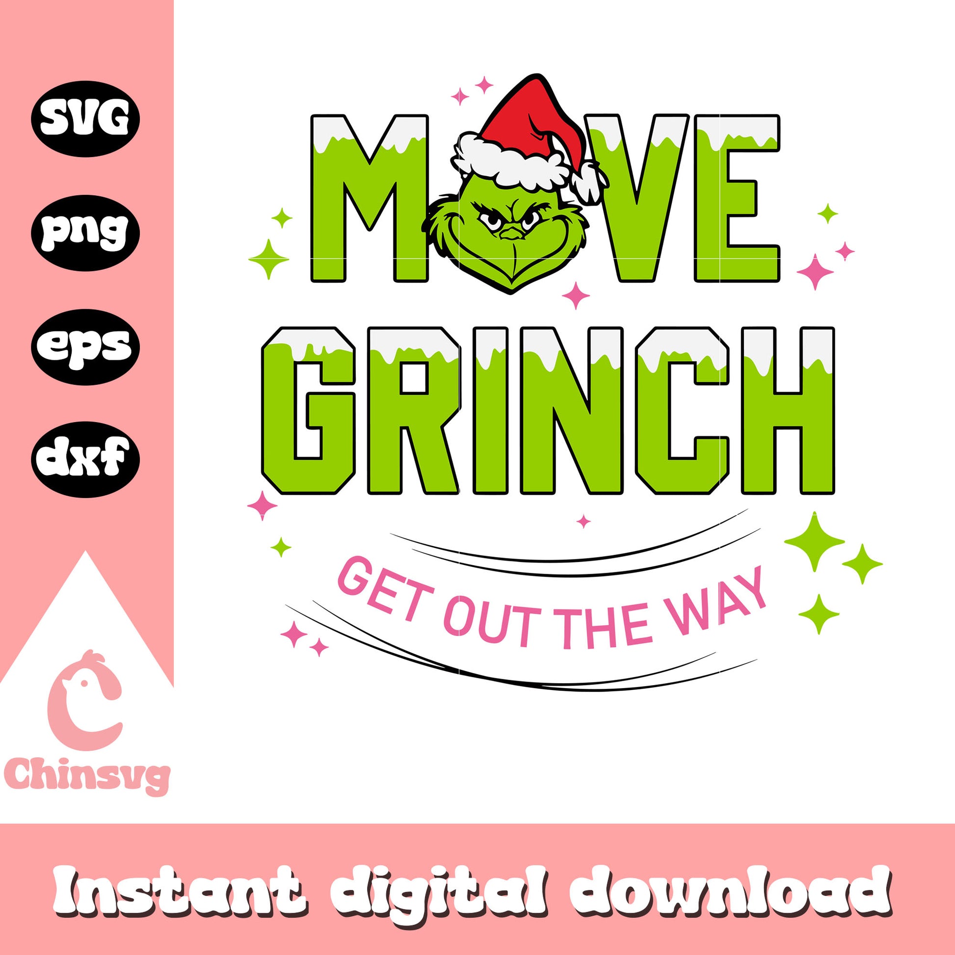 Move grinch get out the way svg, the grinch svg, dr seuss svg