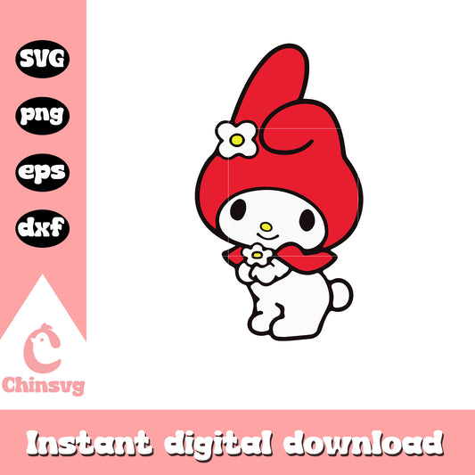 My Melody red design svg, hello kitty svg, my melody svg