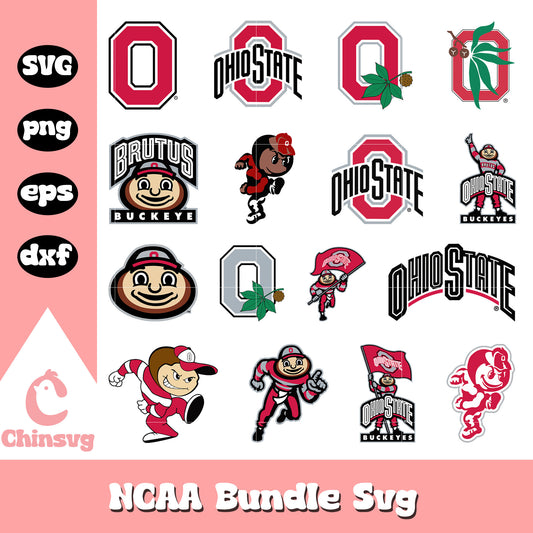 Ohio State Buckeyes Ncaa logo bundle svg, Ohio State Buckeyes svg