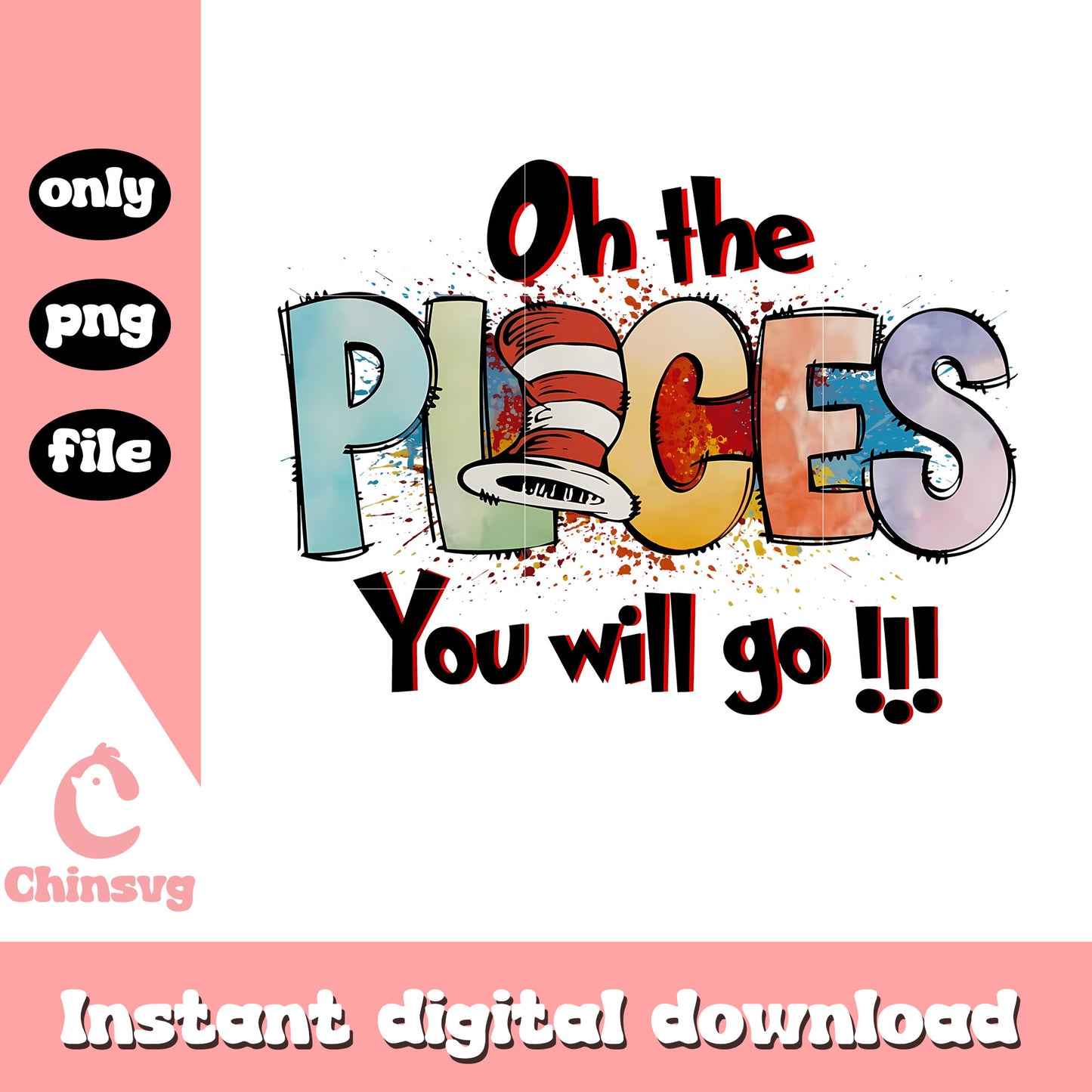 Oh the place you'll go png, dr. seuss oh the places png