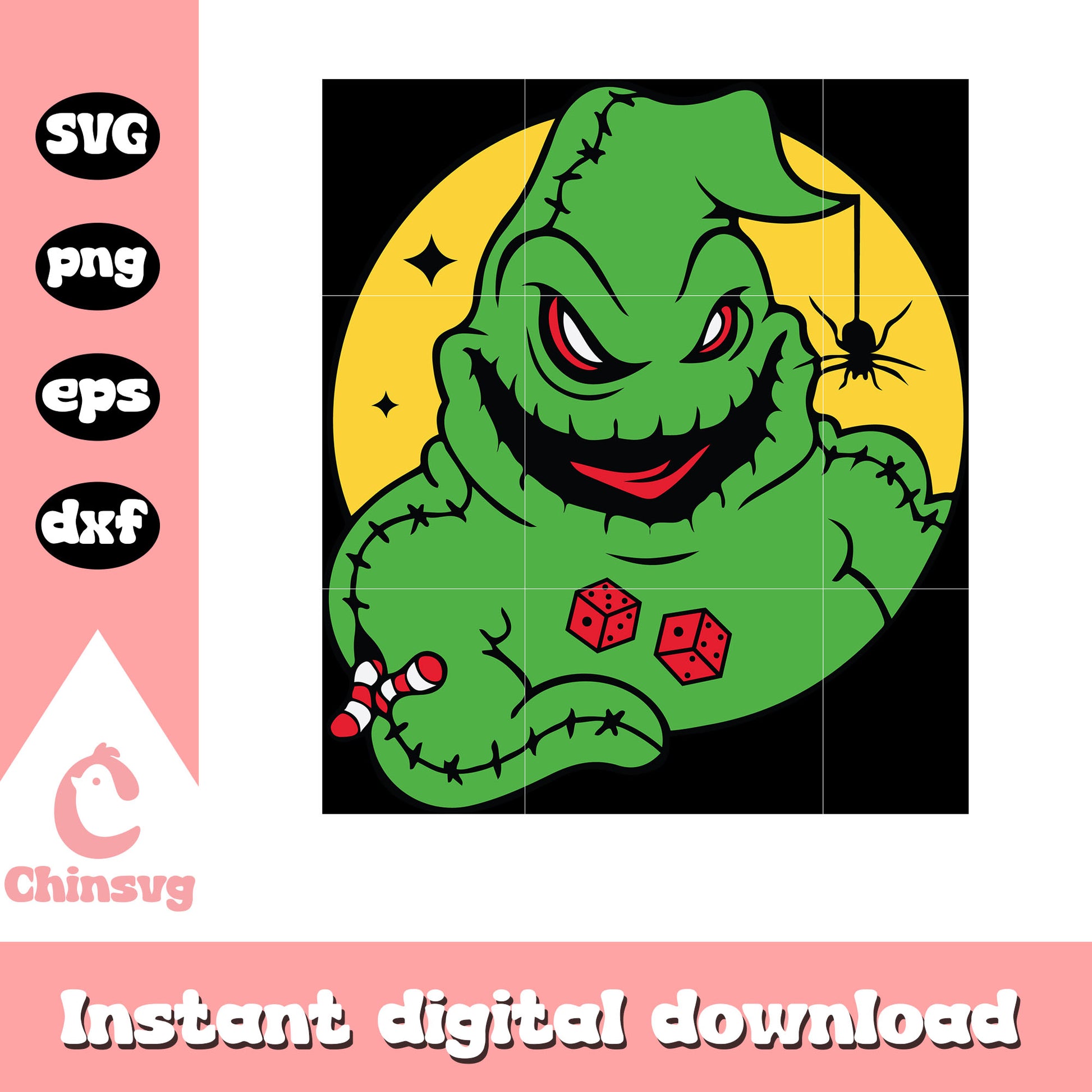 Oogie Boogie’s halloween svg, Nightmare before christmas svg