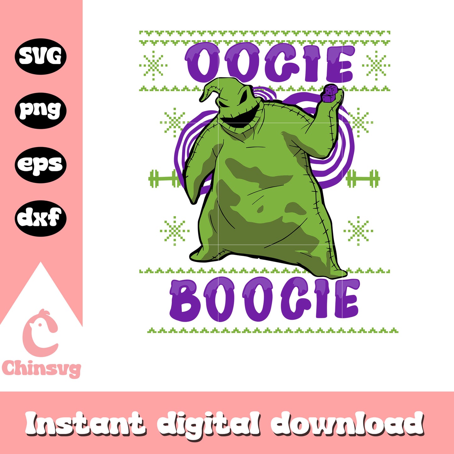 Oogie Boogie nightmare before christmas svg, horror movie svg