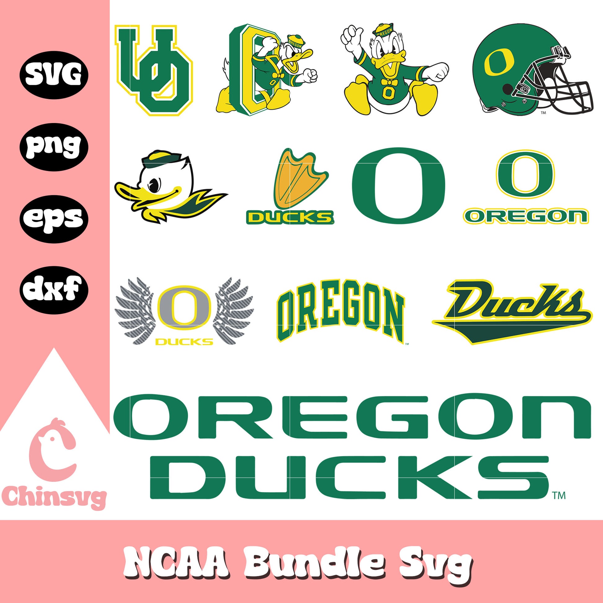 Oregon Ducks Ncaa logo bundle svg, Oregon Ducks logo svg