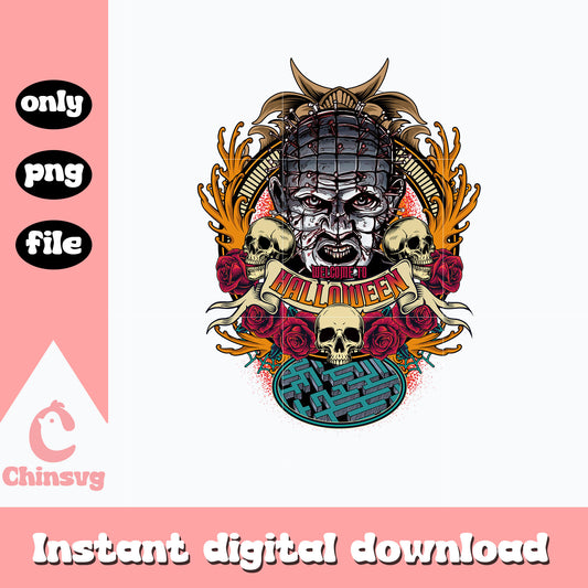 Hellraiser Welcome To Halloween Png, digital download