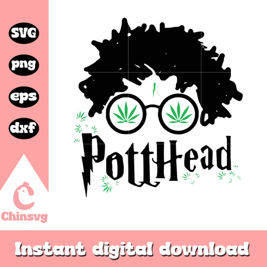 Potthead svg, harry james potter character svg, movie svg