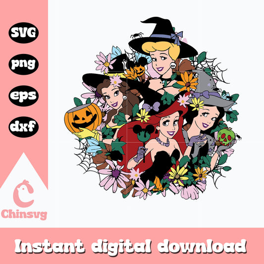 Disney Princess halloween svg, halloween svg, digital download