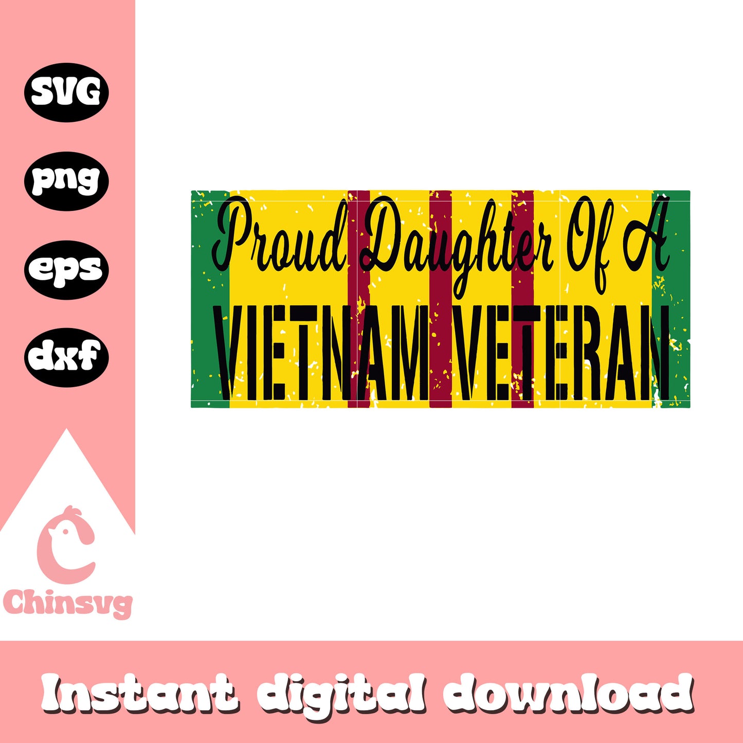 Proud daughter of a vietnam veteran svg, Vietnam Veteran svg