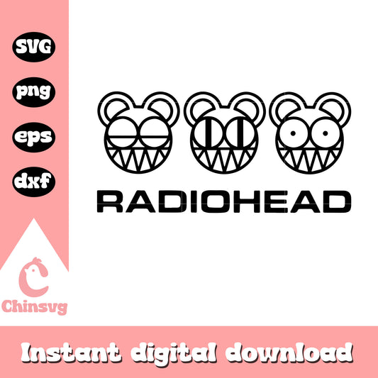 Radiohead Mouse Logo svg, logo design svg, mouse logo svg