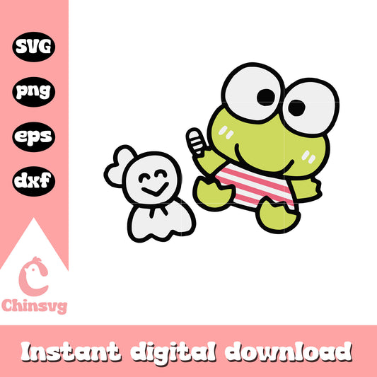 Sanrio Keroppi and teru teru svg, sanrio hello kitty svg