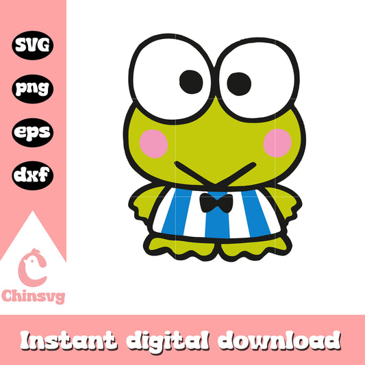 Sanrio Keroppi cute design svg, hello kitty keroppi​ svg