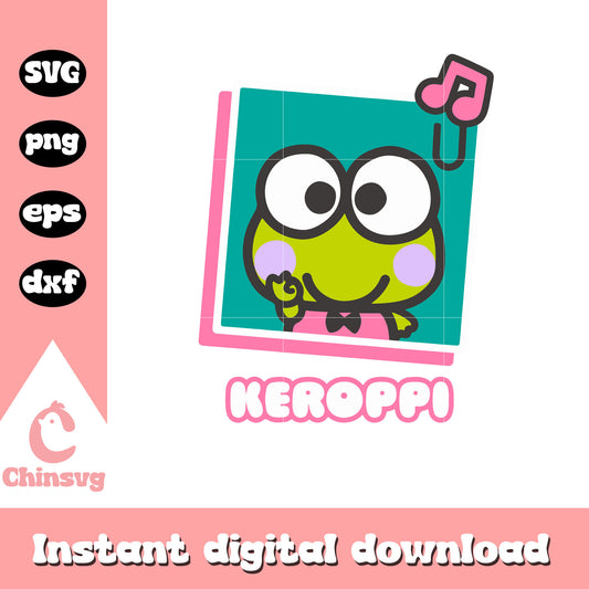 Sanrio Keroppi cute svg, keroppi svg, sanrio hello kitty svg