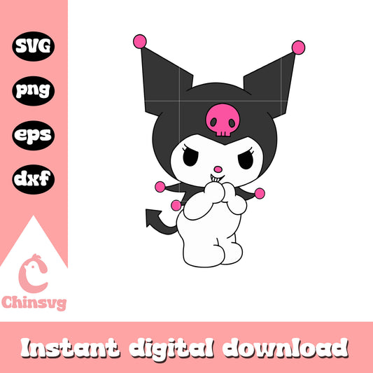 Sanrio Kuromi svg, sanrio cartoon svg, sanrio characters cartoon svg