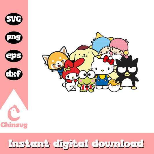 Sanrio characters svg, svg hello kitty, sanrio characters cartoon svg