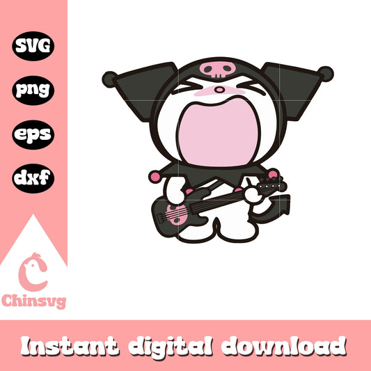 Sanrio kuromi crying cute svg, hello kitty kuromi​ svg, sanrio cartoon svg