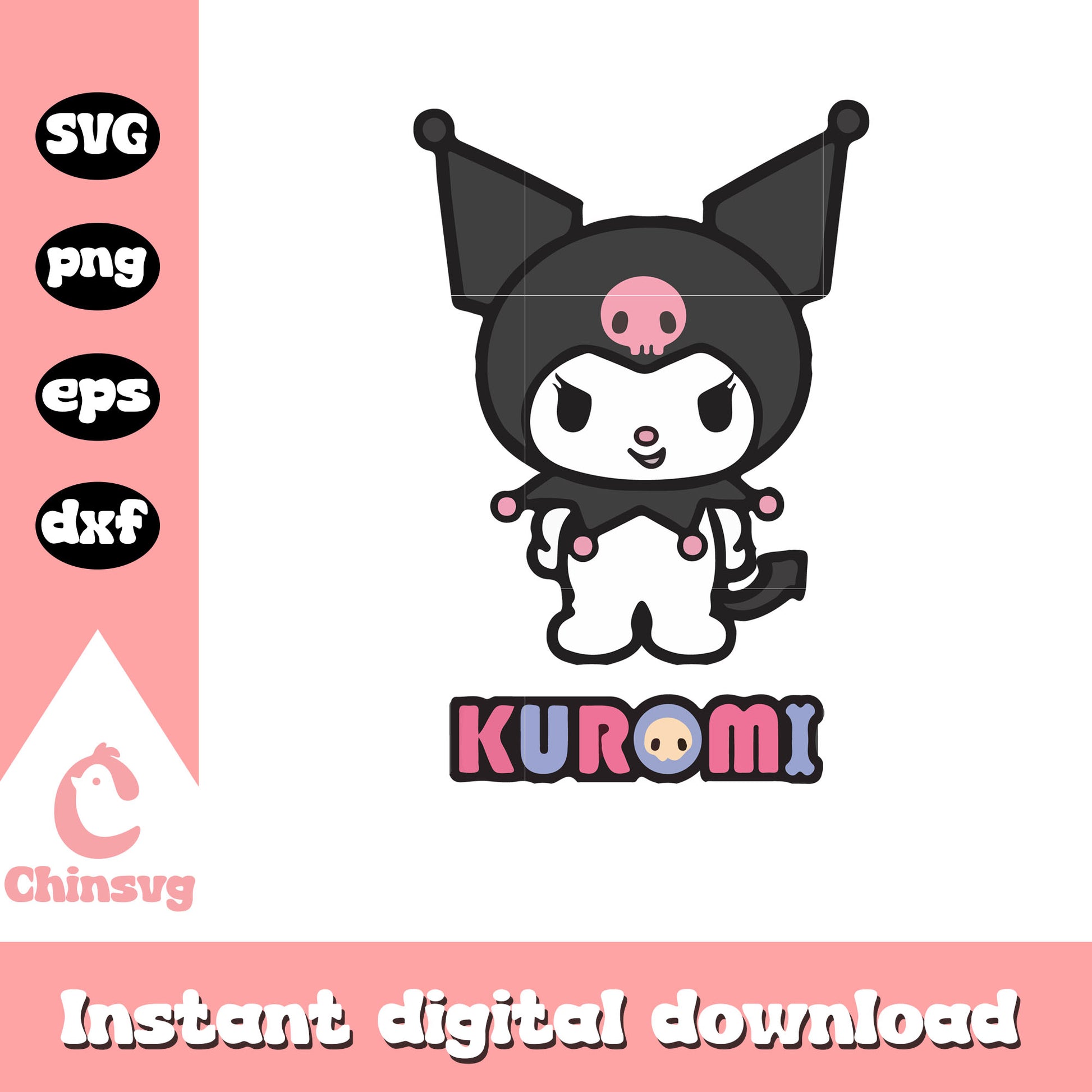 Sanrio kuromi emoji svg, sanrio hello kitty svg, sanrio cartoon svg