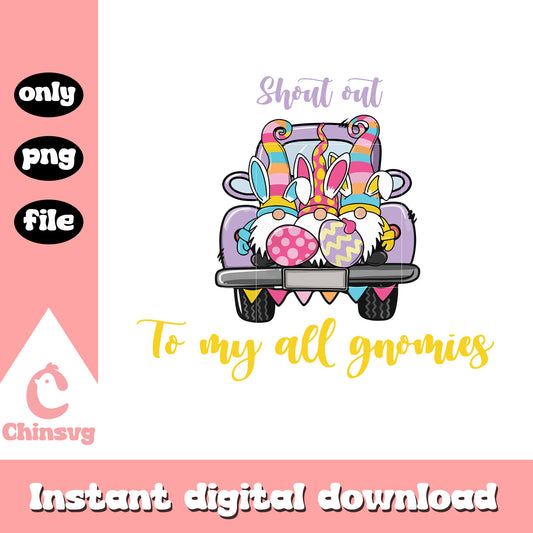 Shout out to my all gnomies png, easter gnome clipart​ png