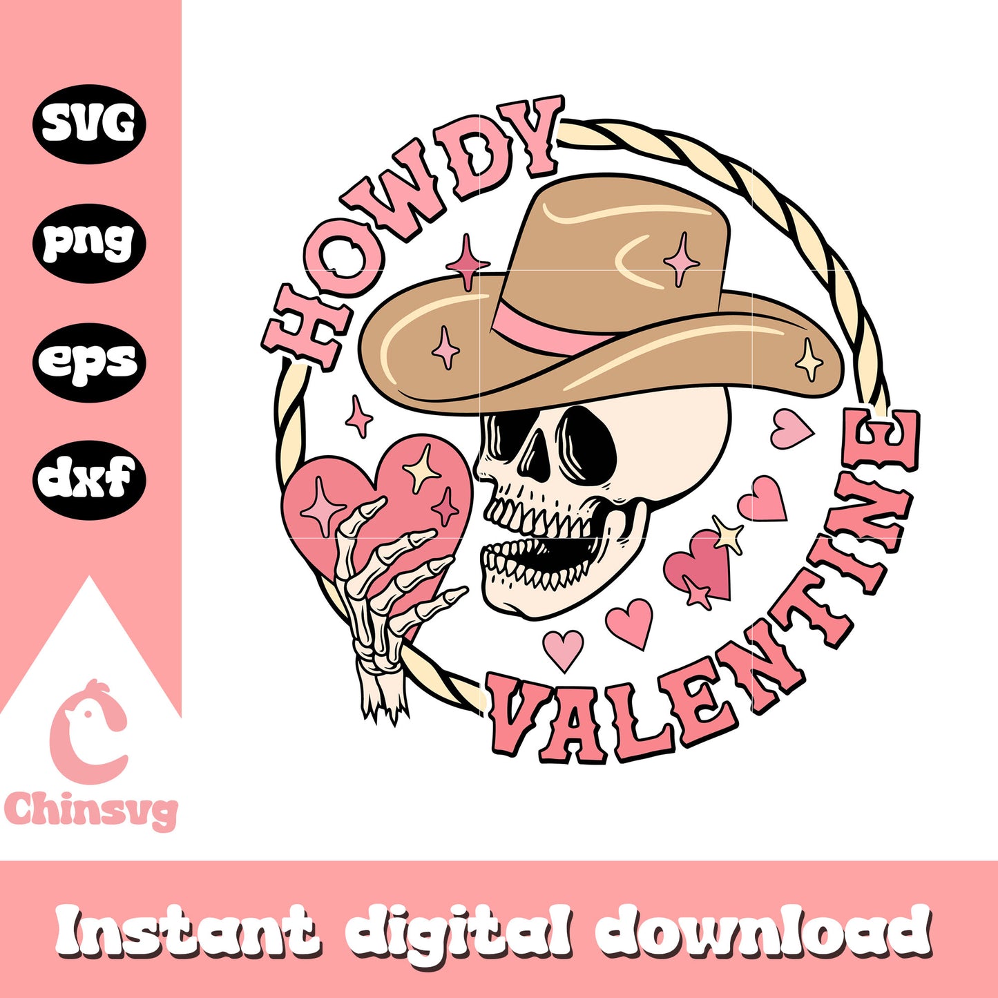 Skeleton cowboy howdy valentine svg, howdy valentine svg, Skeleton svg