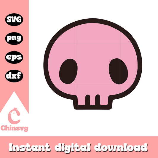 Skull logo kuromi svg, svg hello kitty, sanrio characters cartoon svg