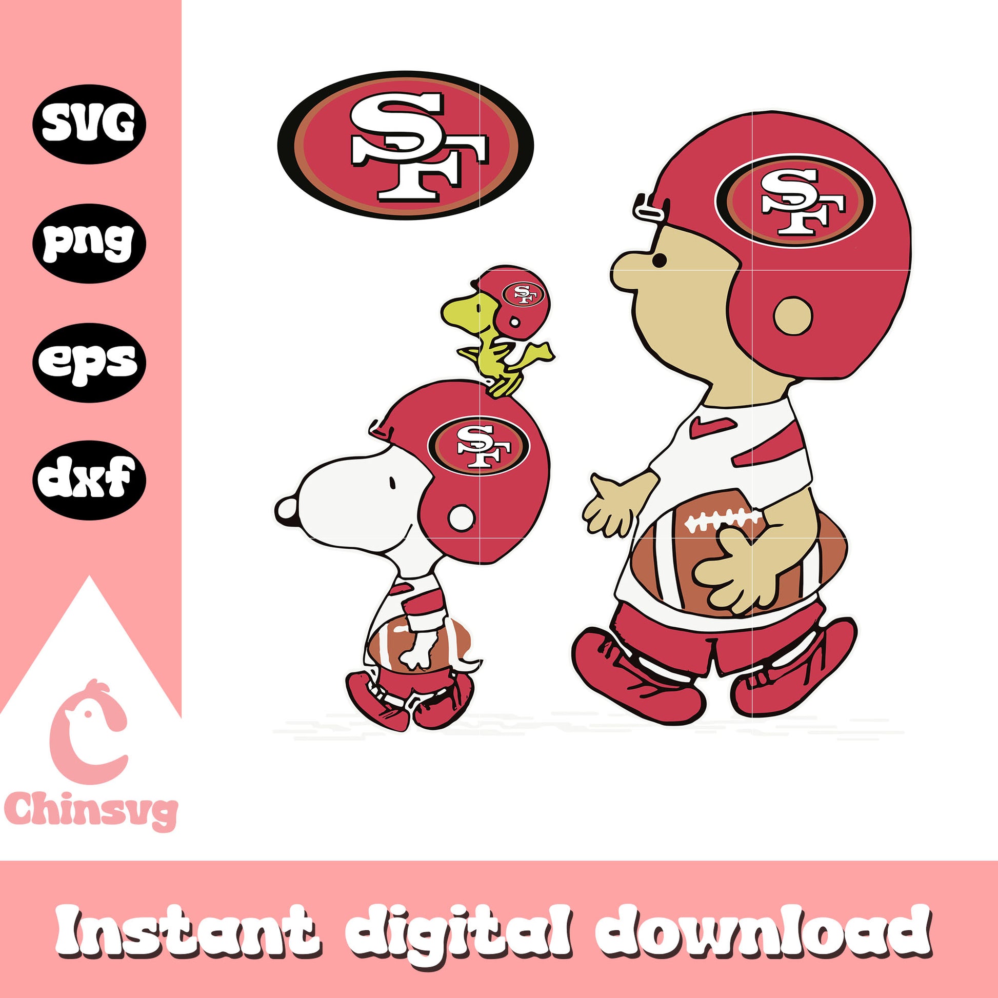 Snoopy the peanuts San Francisco 49ers svg, San Francisco 49ers svg