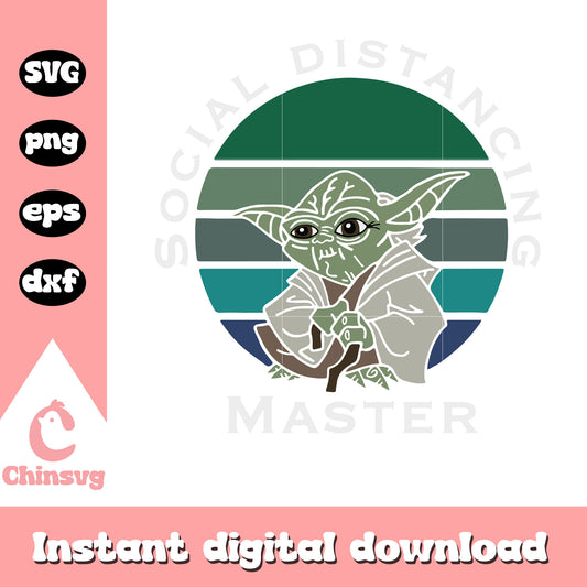 Social distancing matter svg, yoda character svg, goblin svg