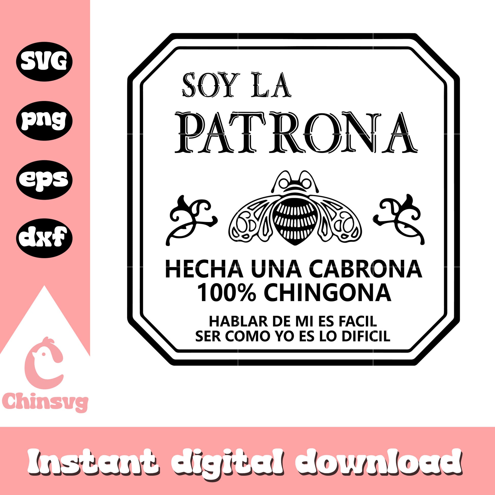 Soy la patrona hecha una cabrona svg, Soy la ptrona svg