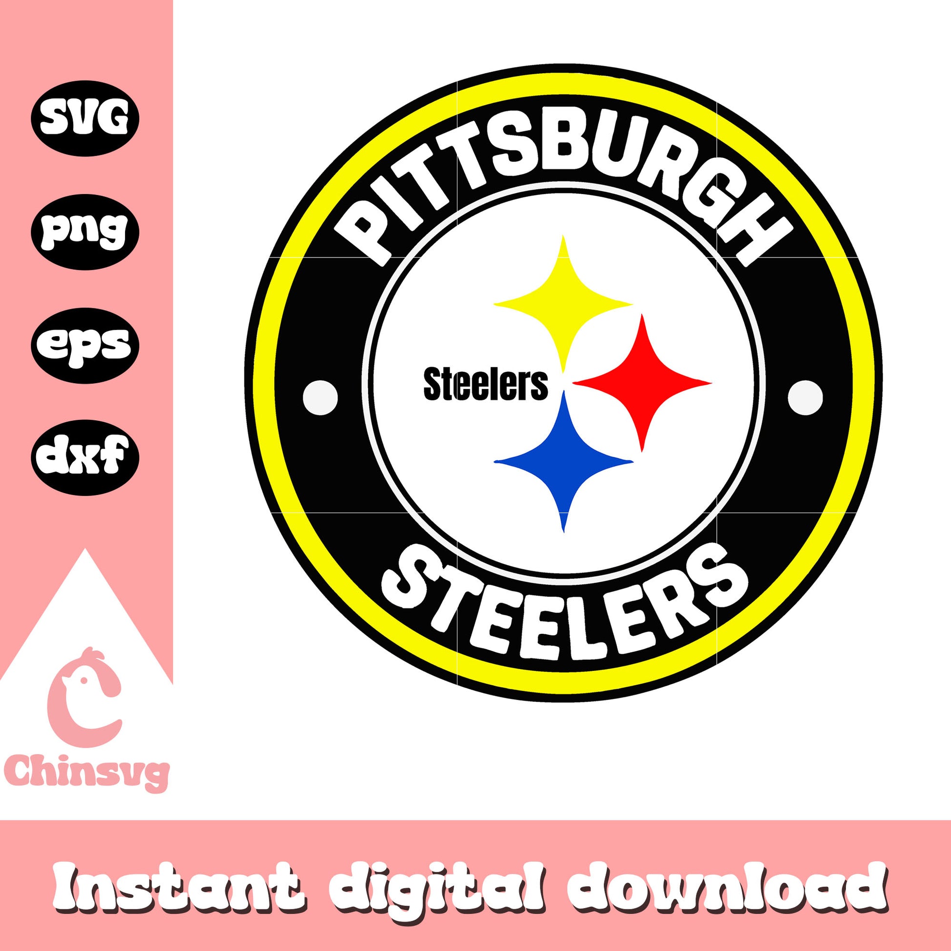 Steelers logo ncaa team svg, Pittsburgh Steelers svg, ncaa svg