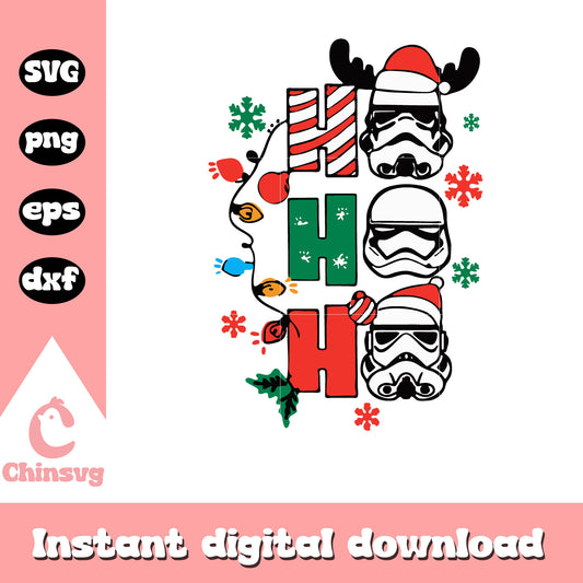 Storm Trooper Ho ho ho svg, star wars character svg, movie svg