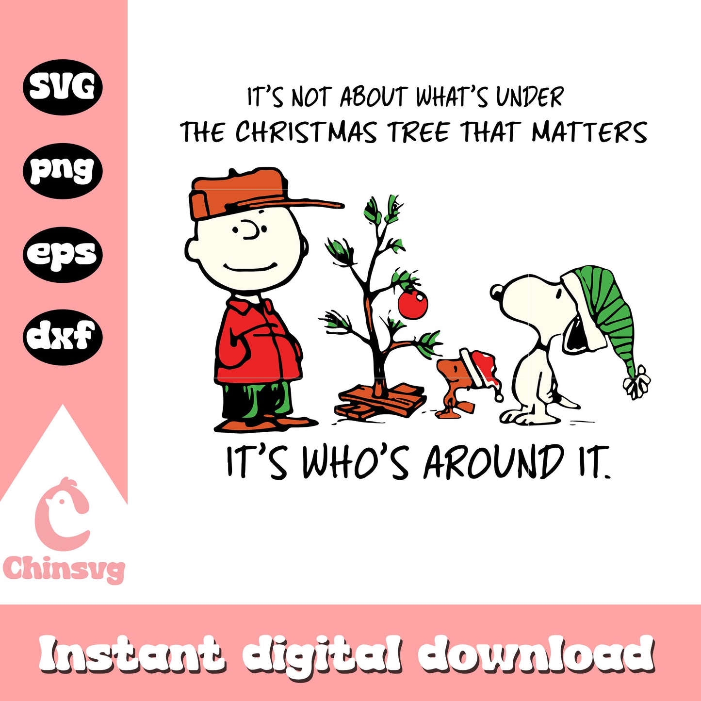 The christmas tree that matters svg, Charlie Brown and Snoopy svg