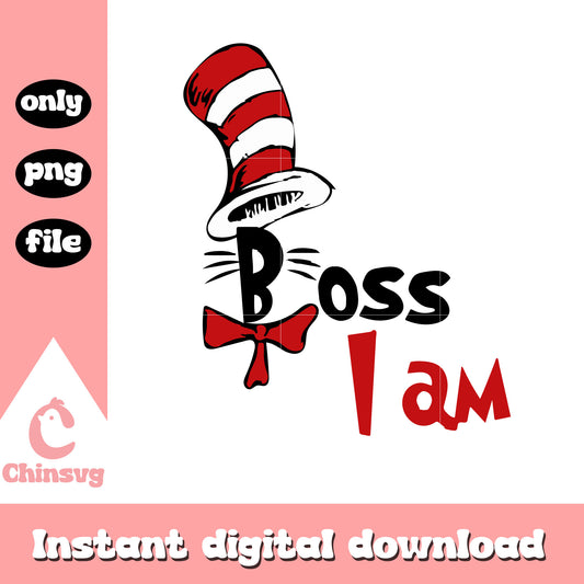 The hat boss I am png, dr seuss the hat png, cartoon png