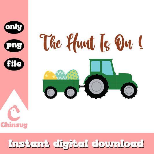 The hunt is on truck design png, easter eggs​ png, easter png