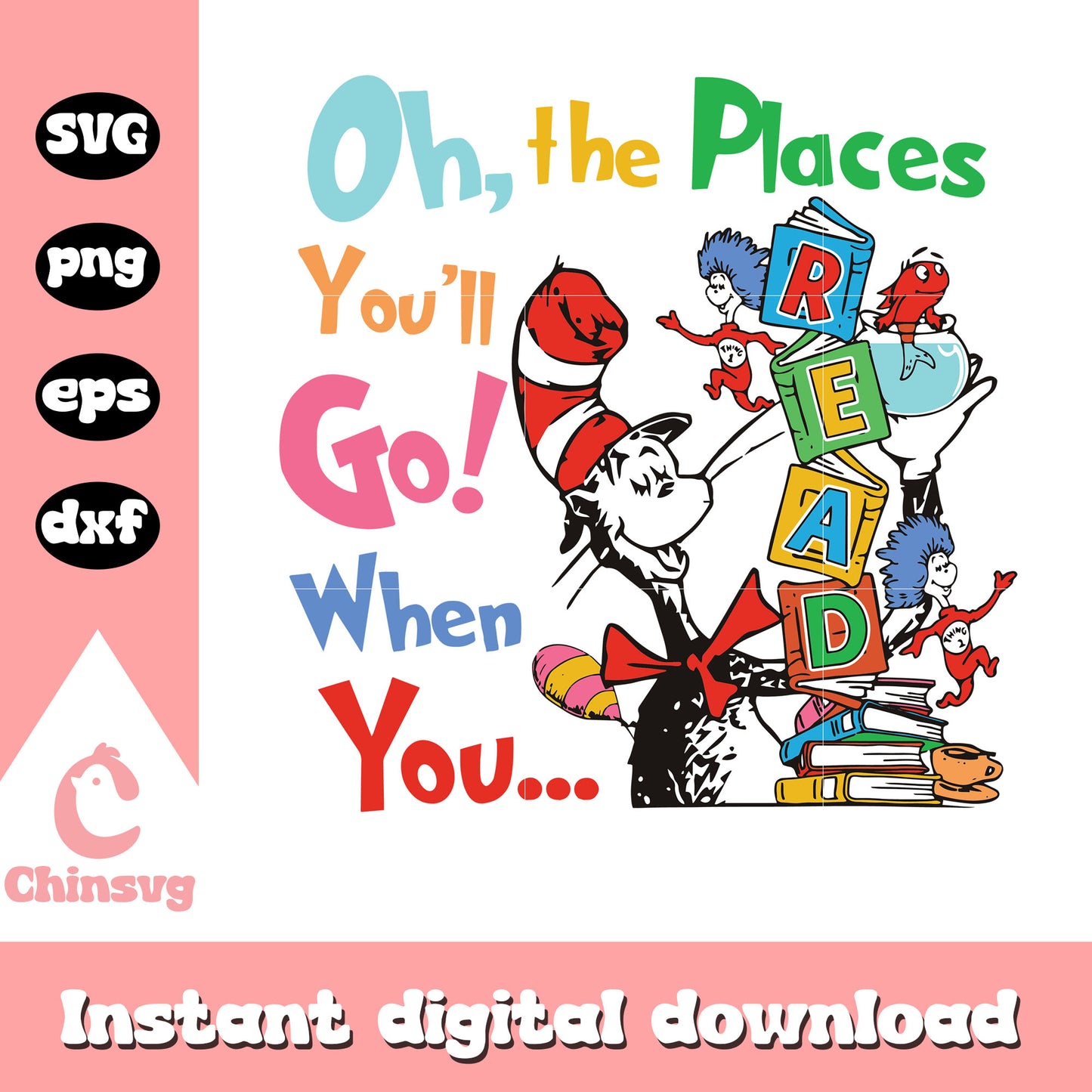 The place you'll go when you design svg, dr seuss cast svg