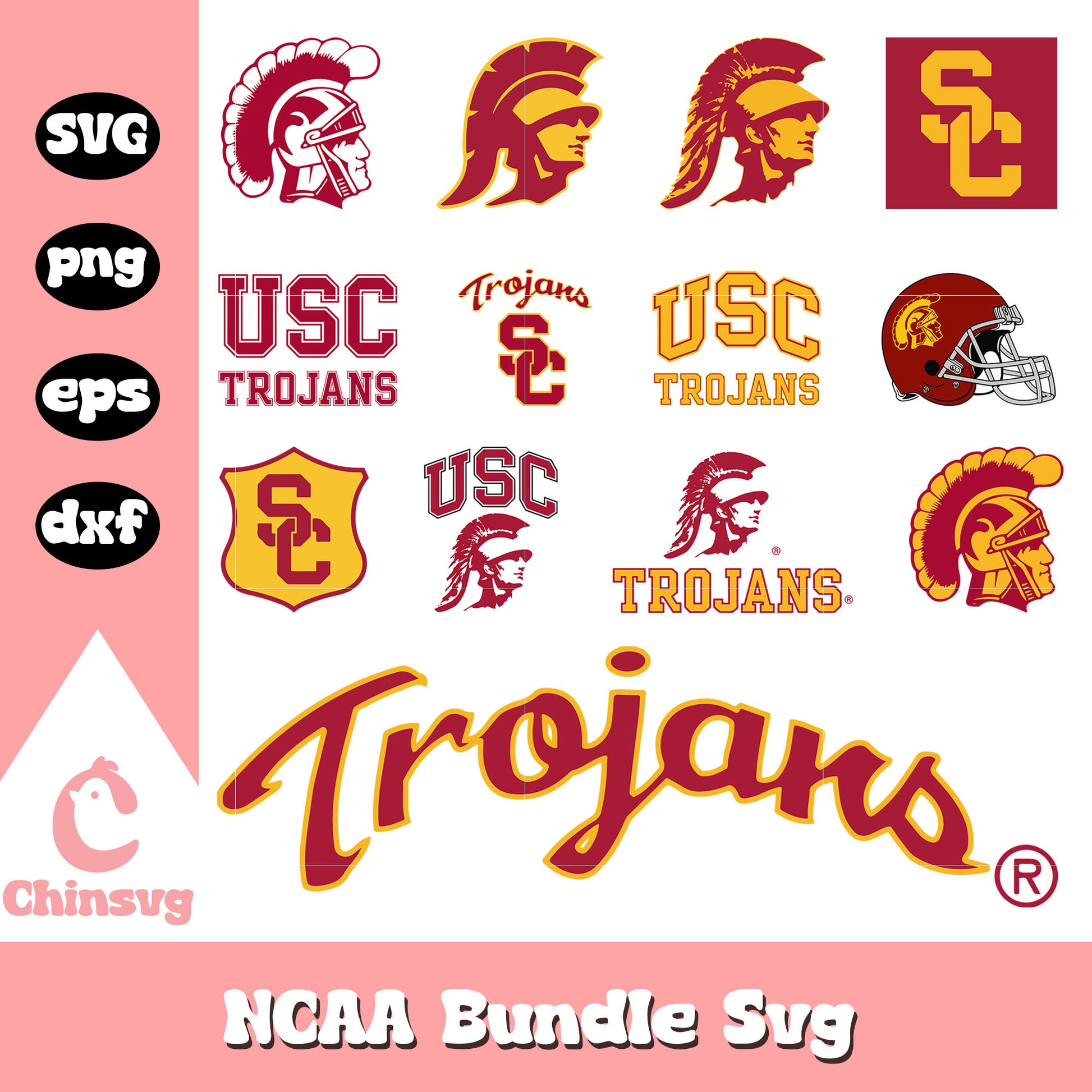 USC Trojans Ncaa logo bundle svg, USC Trojans logo svg