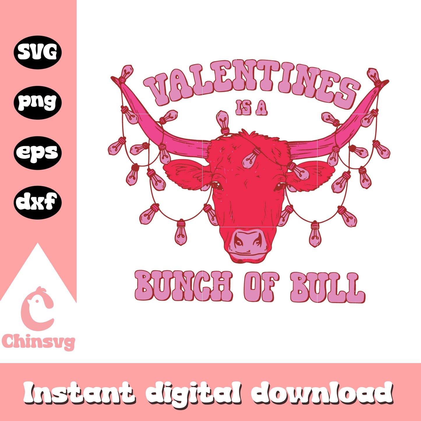 Valentines is a bunch of bull svg, valentine bulls svg