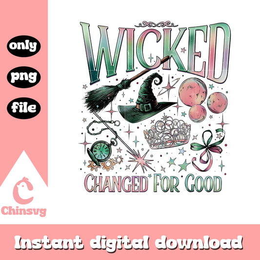 Wicked change for good design png, wicked png, wicked the movie​ png