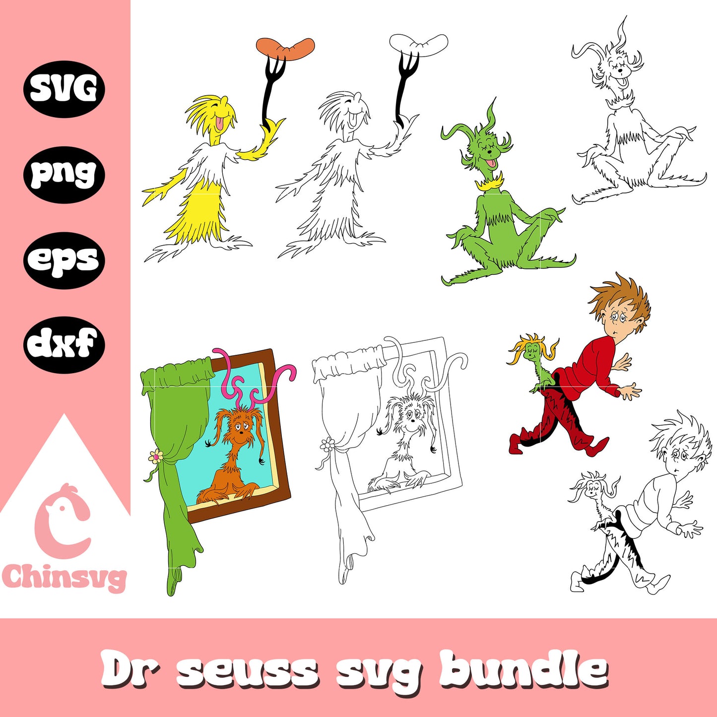 Wockets dr seuss design bundle svg