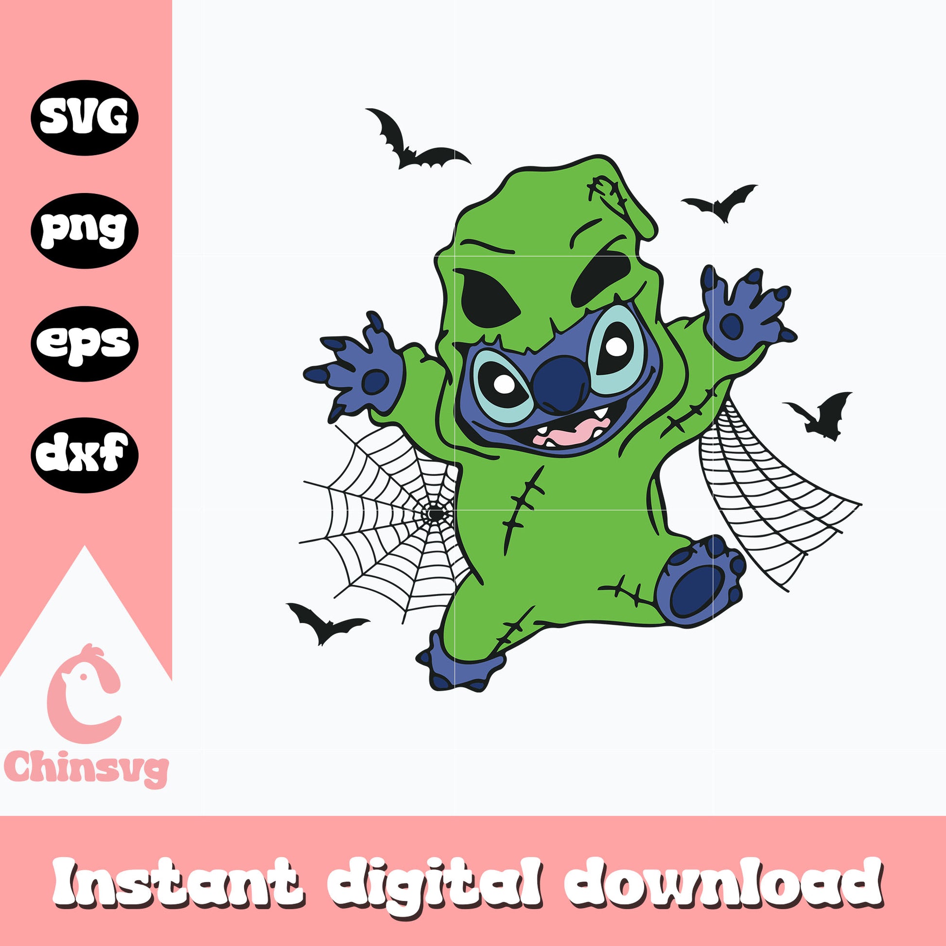 Oogie Boogie Stitch Svg, Halloween svg, instant download