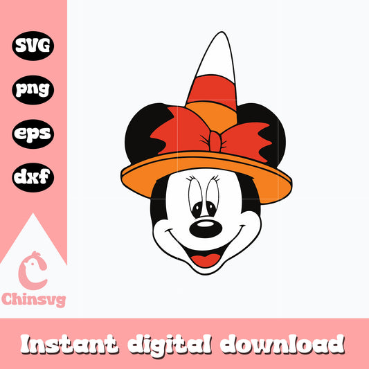 Minnie Mouse head Svg, Halloween svg, instant download