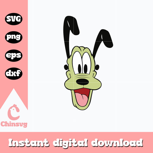 Pluto head frankenstein halloween svg, digital download