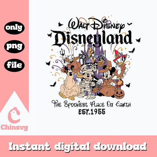 Walt Disney Disneyland Est 1955 Png, digital download