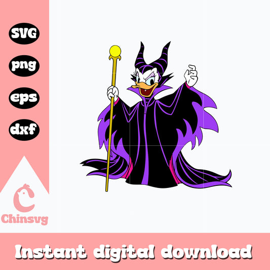 Daisy Duck Maleficent Svg, Halloween svg