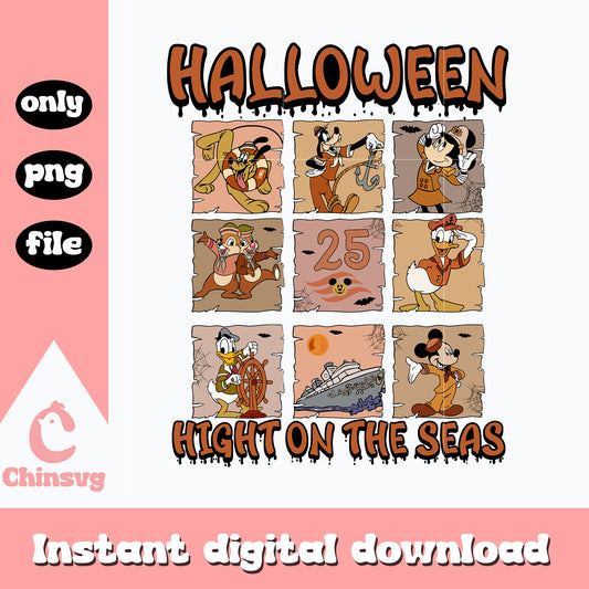 Halloween hight on the seas Png, Halloween png, digital download