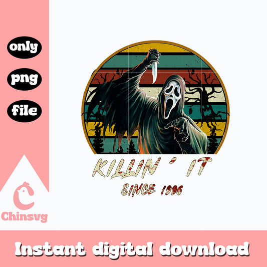 Killin' It Since 1996 Ghostface Png, instant download