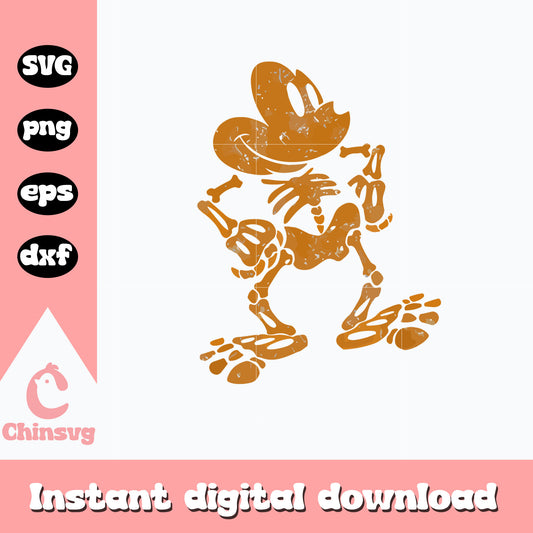 Mickey mouse skeleton halloween svg, digital download