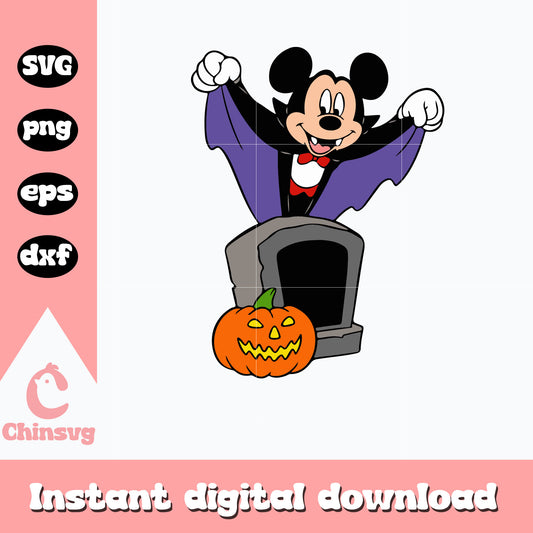 Vampire Mickey halloween svg, digital download