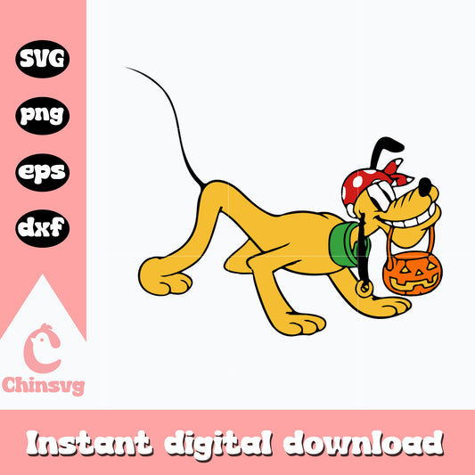 Pluto dog pumkin Svg, Halloween Svg, Instant Download